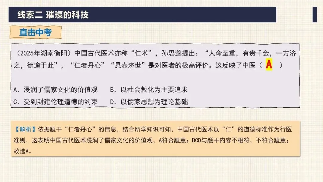 中考历史二轮专题复习课件 专题03 中华传统文化 文末下载 第25张 中考历史二轮专题复习课件 专题03 中华传统文化 文末下载 第25张