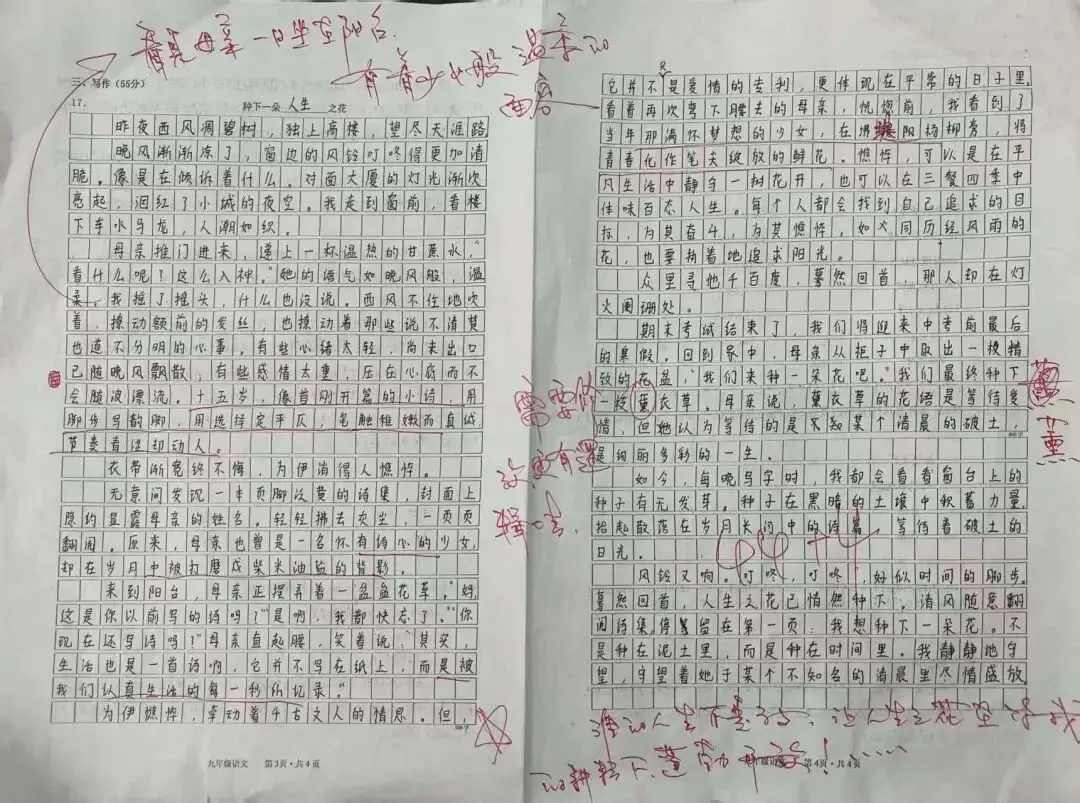 中考语文作文升级案例 | 在时间的隧道里,种一盆花 第3张 中考语文作文升级案例 | 在时间的隧道里,种一盆花 第3张