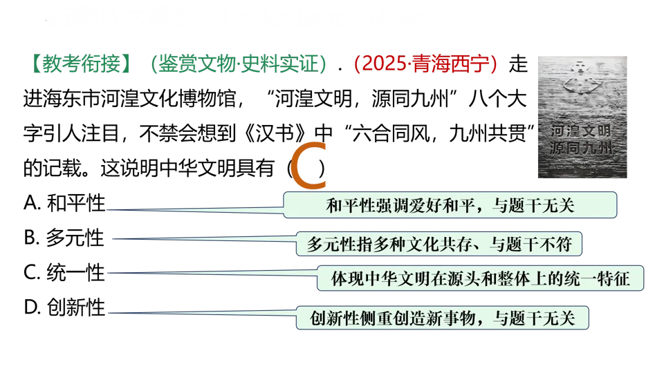 【中考复习】|专题01:史前时期:中国境内早期人类与文明的起源 第32张