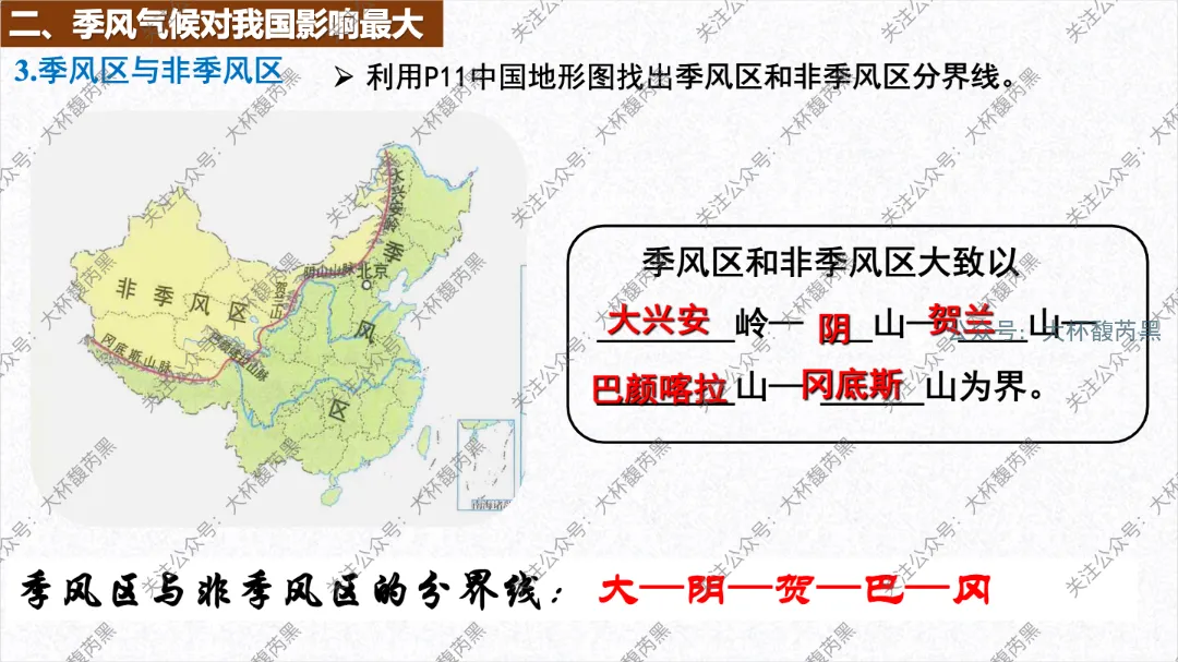 2026中考复习 | 浙江人文地理 第三章:认识中国 第二节中国自然环境和人文环境1(中国的地形、气候) 第17张
