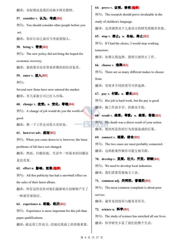 【2026版】中考英语高频词汇546个(例句+翻译)——电子版可免费下载 第7张 【2026版】中考英语高频词汇546个(例句+翻译)——电子版可免费下载 第7张