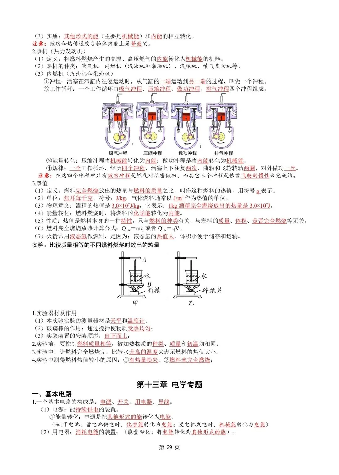 中考物理知识点汇整大全打印版,收藏啦. 第31张