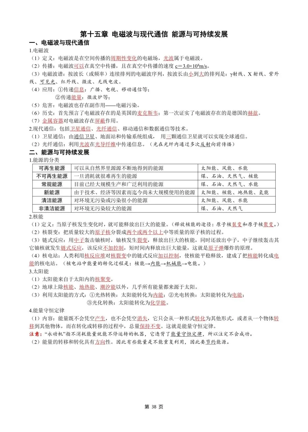 中考物理知识点汇整大全打印版,收藏啦. 第40张