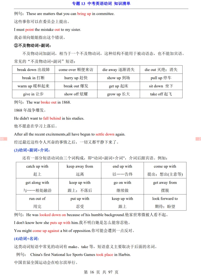 (公众号)中考第一轮复习-专题13 中考英语动词 第16张