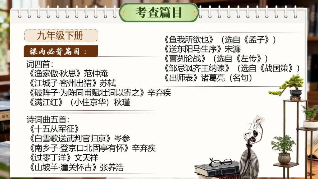 【中考语文】一轮复习《专题九:古诗文默写》 | 冲刺基础分!古诗文默写专项突破 第13张