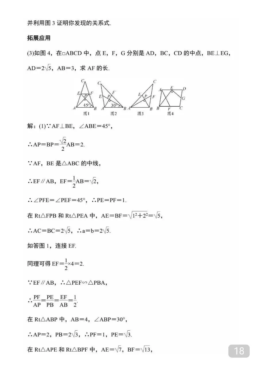 九年级(下)数学 中考重难点几何探究题12道.pdf 第20张 九年级(下)数学 中考重难点几何探究题12道.pdf 第20张