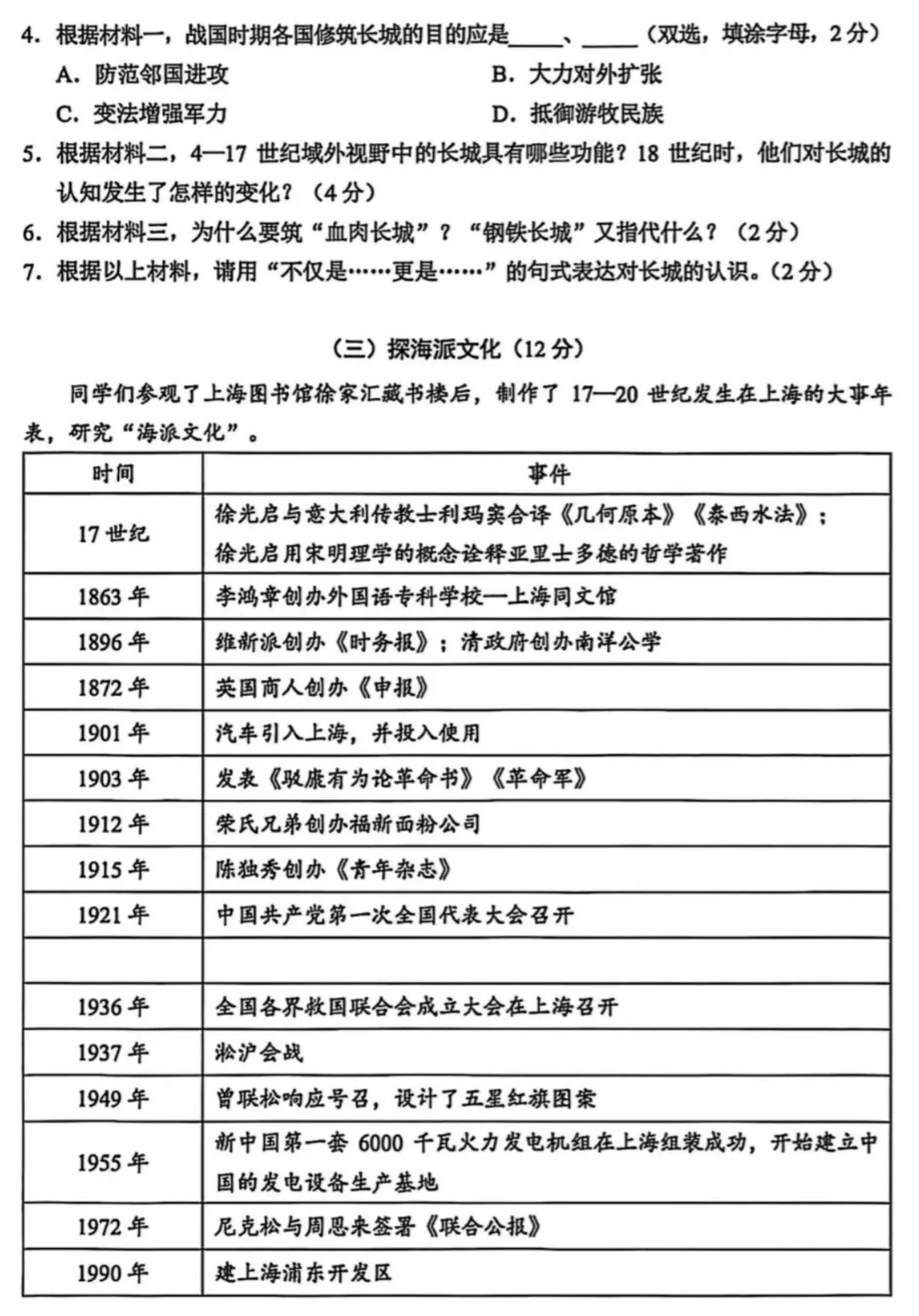 中考 | 2026上海初三一模16个区各科试卷更新中~ 第128张 中考 | 2026上海初三一模16个区各科试卷更新中~ 第128张