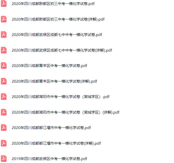 2018-2025年成都各区初三中考一模化学试卷及答案解析.pdf 第6张