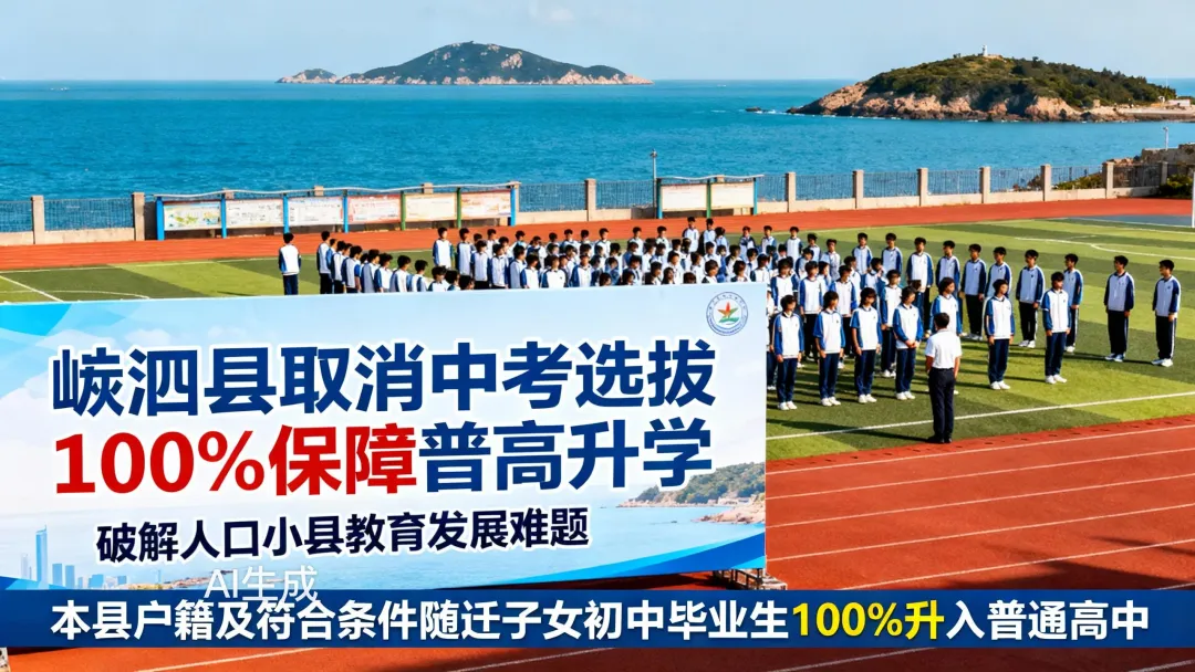 浙江嵊泗取消中考:266 名学生全上普高,海岛小县的教育突围有多敢? 第1张 浙江嵊泗取消中考:266 名学生全上普高,海岛小县的教育突围有多敢? 第1张