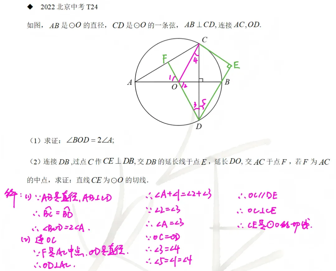 北京数学中考题型9-3:圆综合 第4张