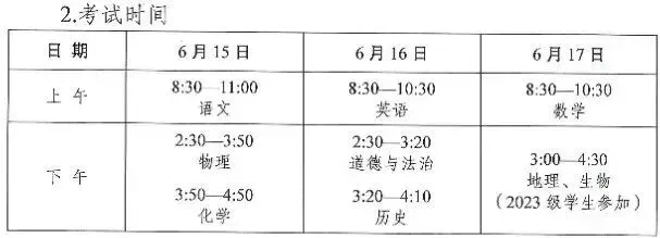 中考开考!江苏各市具体时间安排来了! 第5张