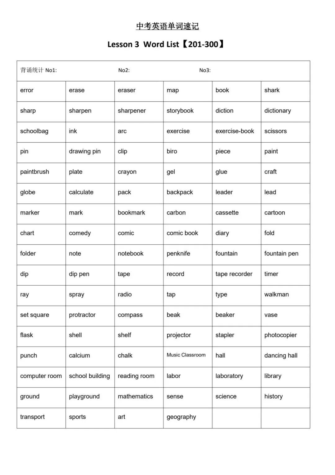 中考英语单词速记1-1000词 第7张
