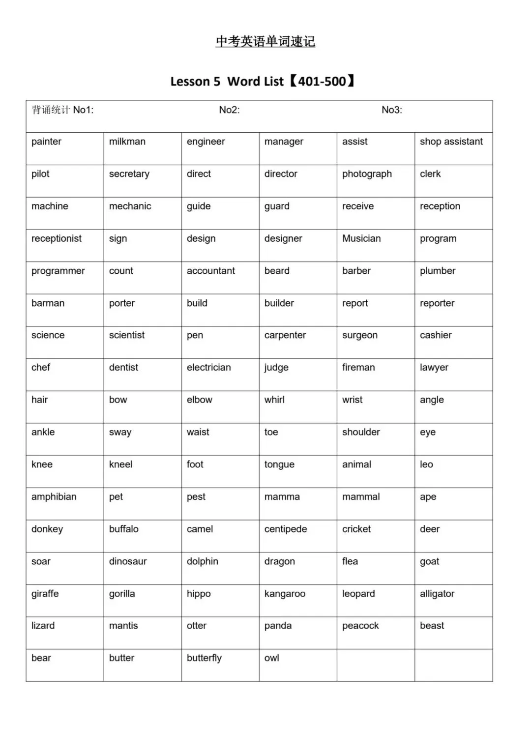 中考英语单词速记1-1000词 第11张