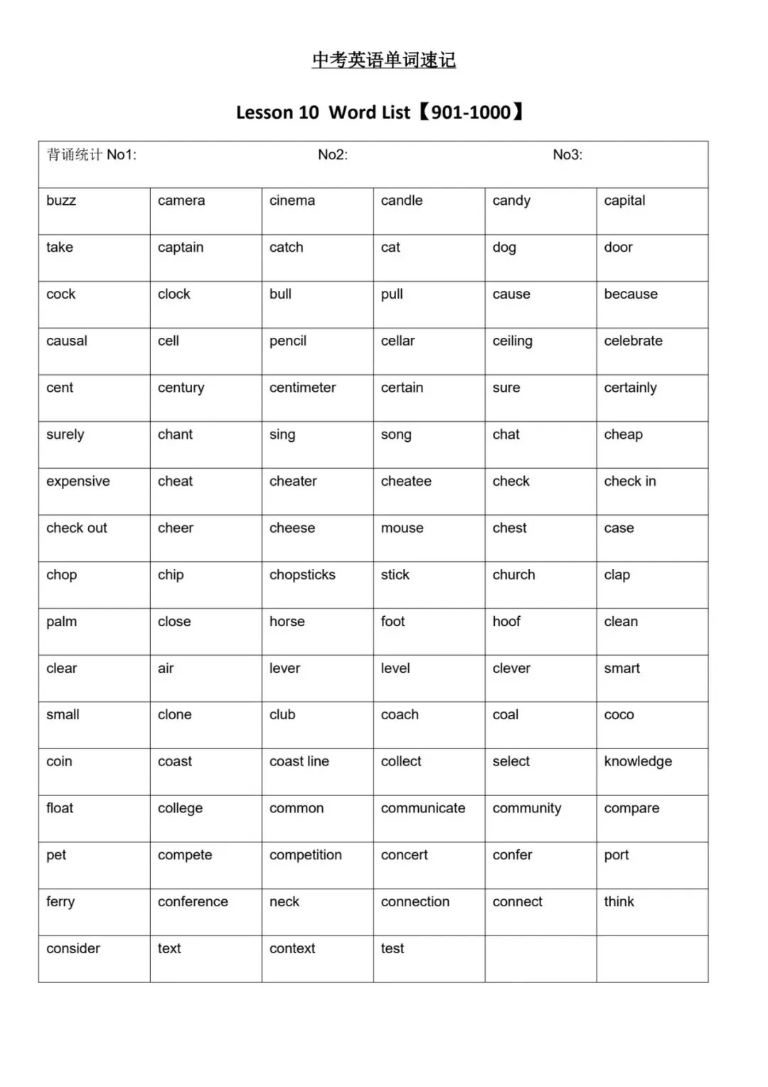 中考英语单词速记1-1000词 第21张