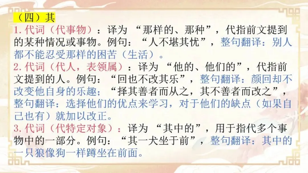 中考文言虚词核心知识点整合 第12张