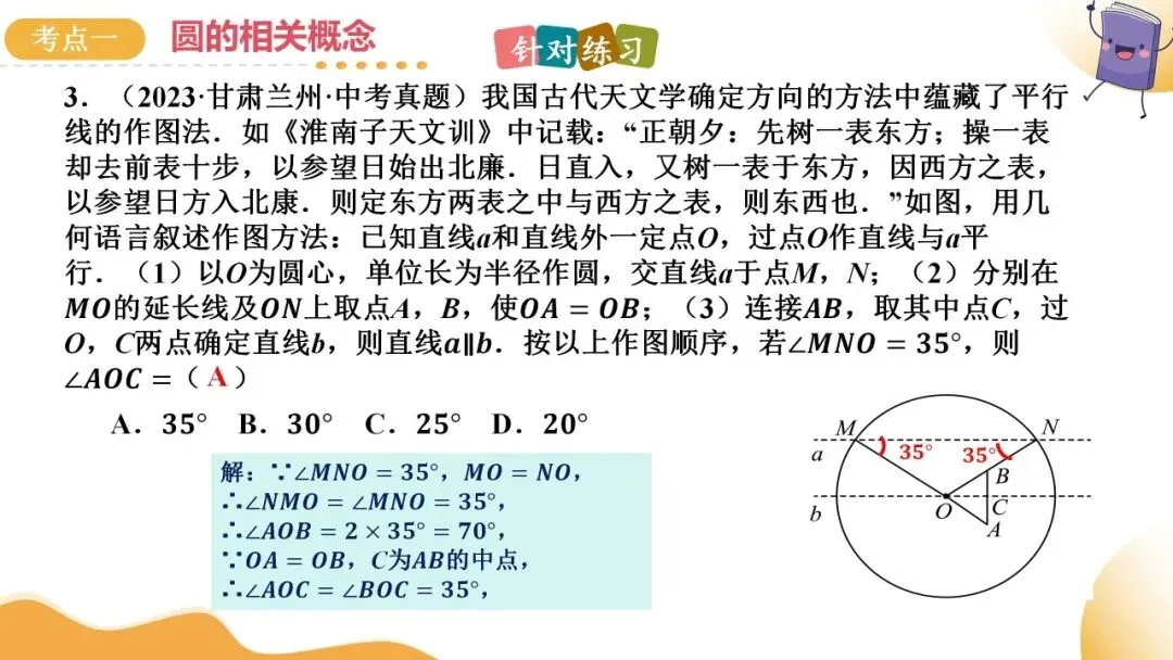 2025年中考数学一轮总复习| 第六章 圆 第27 讲 圆的基本性质【思维导图+2考点+1命题点20种题型(含4种解题技巧)】 第39张 2025年中考数学一轮总复习| 第六章 圆 第27 讲 圆的基本性质【思维导图+2考点+1命题点20种题型(含4种解题技巧)】 第39张