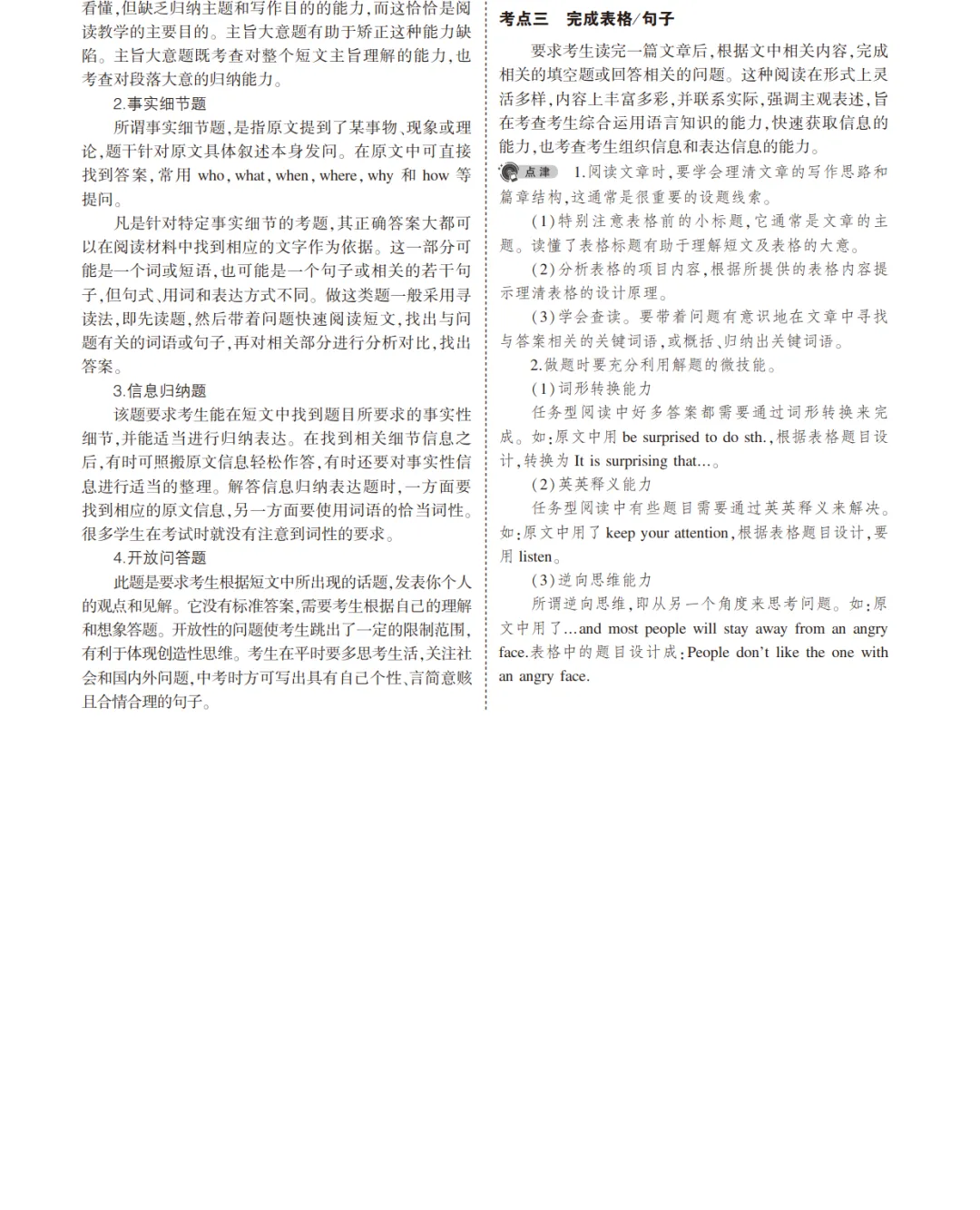 中考英语总复习专题知识要点 第58张