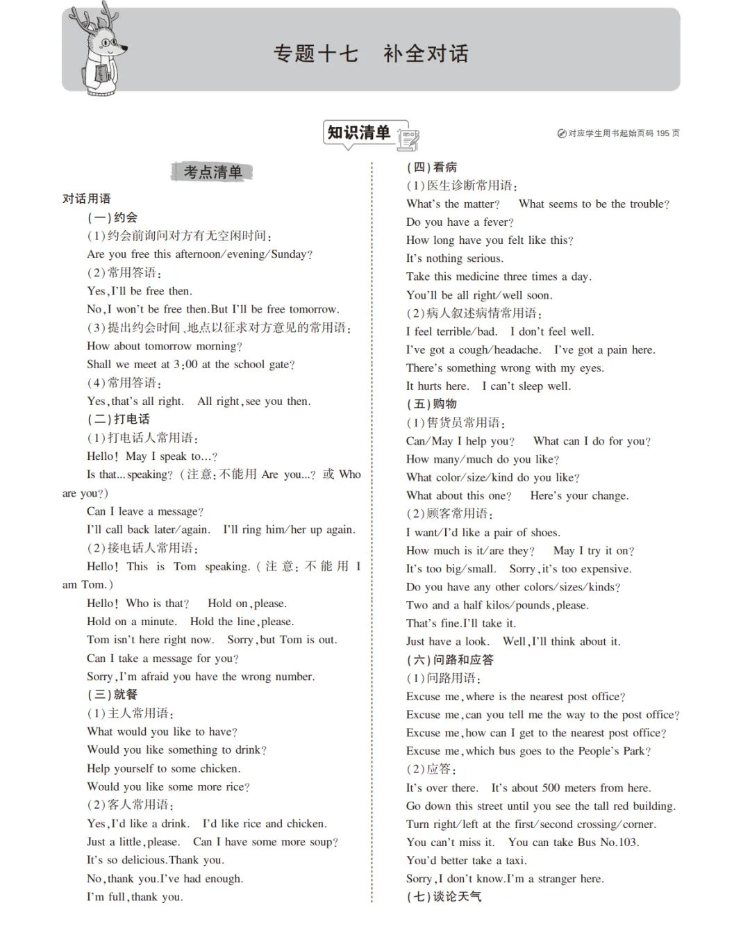 中考英语总复习专题知识要点 第60张