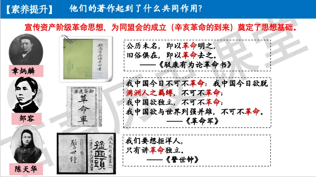 2026年中考历史一轮单元复习:八上第三单元《资产阶级民主革命与中华民国的建立》 第7张
