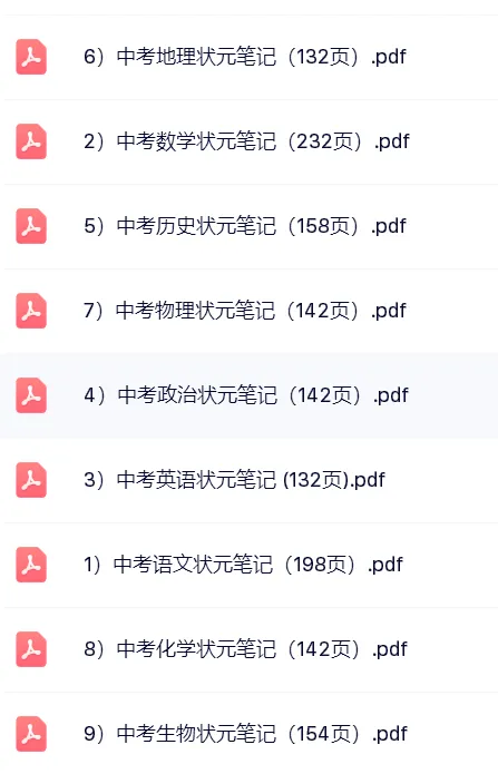 中考必备最强干货《状元笔记》全套精品资源整理打包【一键保存持续更新】免费! 第3张