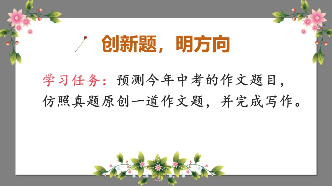 中考作文系列课件:认识中考作文开好头,这样讲不枯燥 第13张