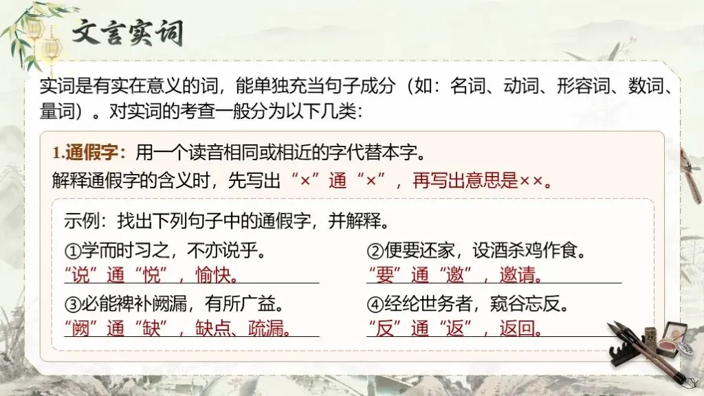【中考语文】一轮复习《专题十二:文言文阅读》 | 文言文阅读易错点排查 第11张