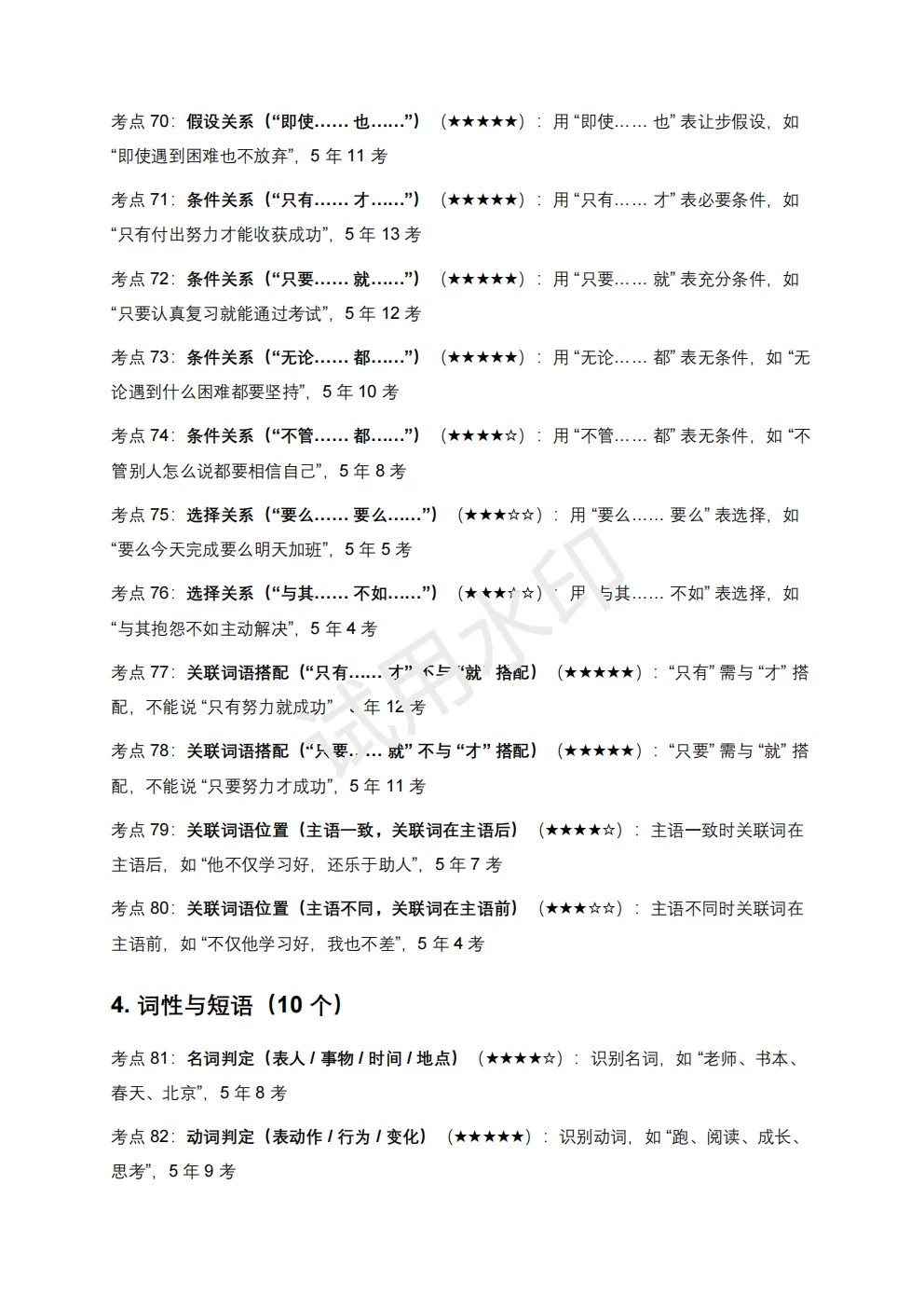 【初中语文】2026版-近5年全国各地中考语文语法知识100个高频点+50个高频易错点! 第10张 【初中语文】2026版-近5年全国各地中考语文语法知识100个高频点+50个高频易错点! 第10张