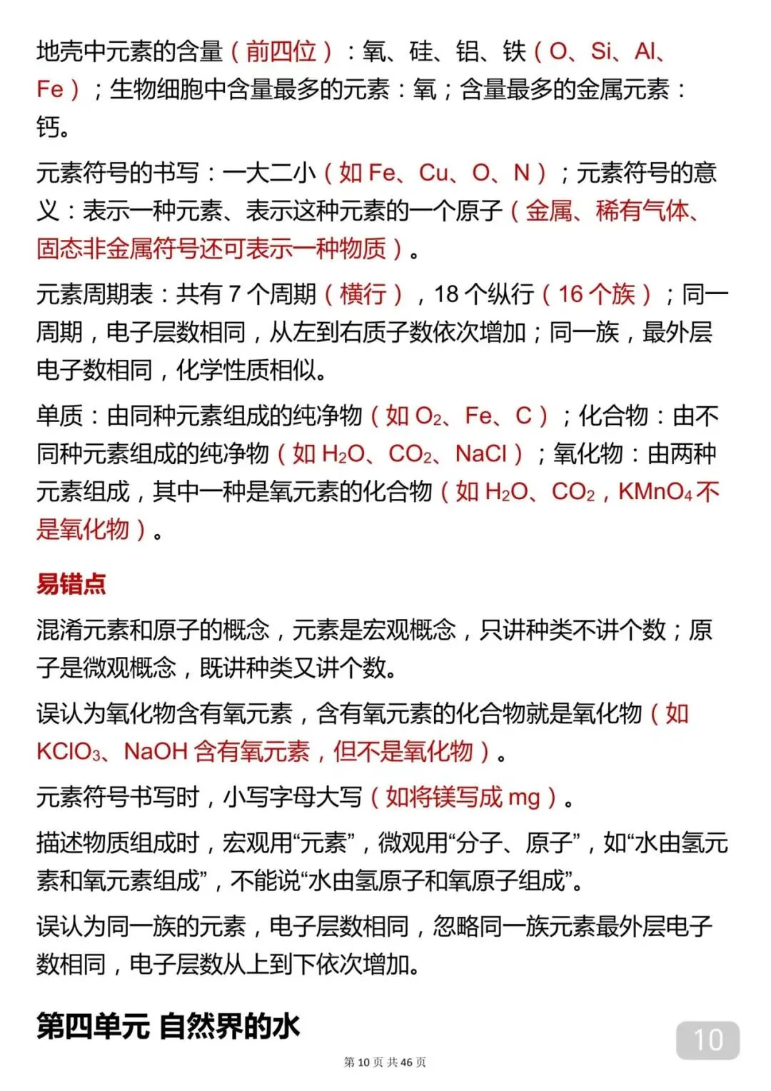 2026年中考化学考前背诵笔记完整打印版! 第10张