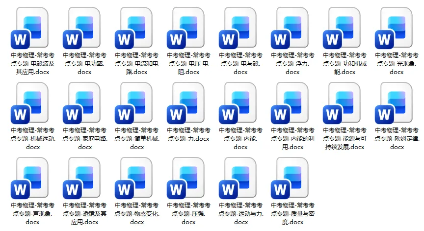 【永久免费】2026中考数理化常考考点专题,附下载链接! 第7张