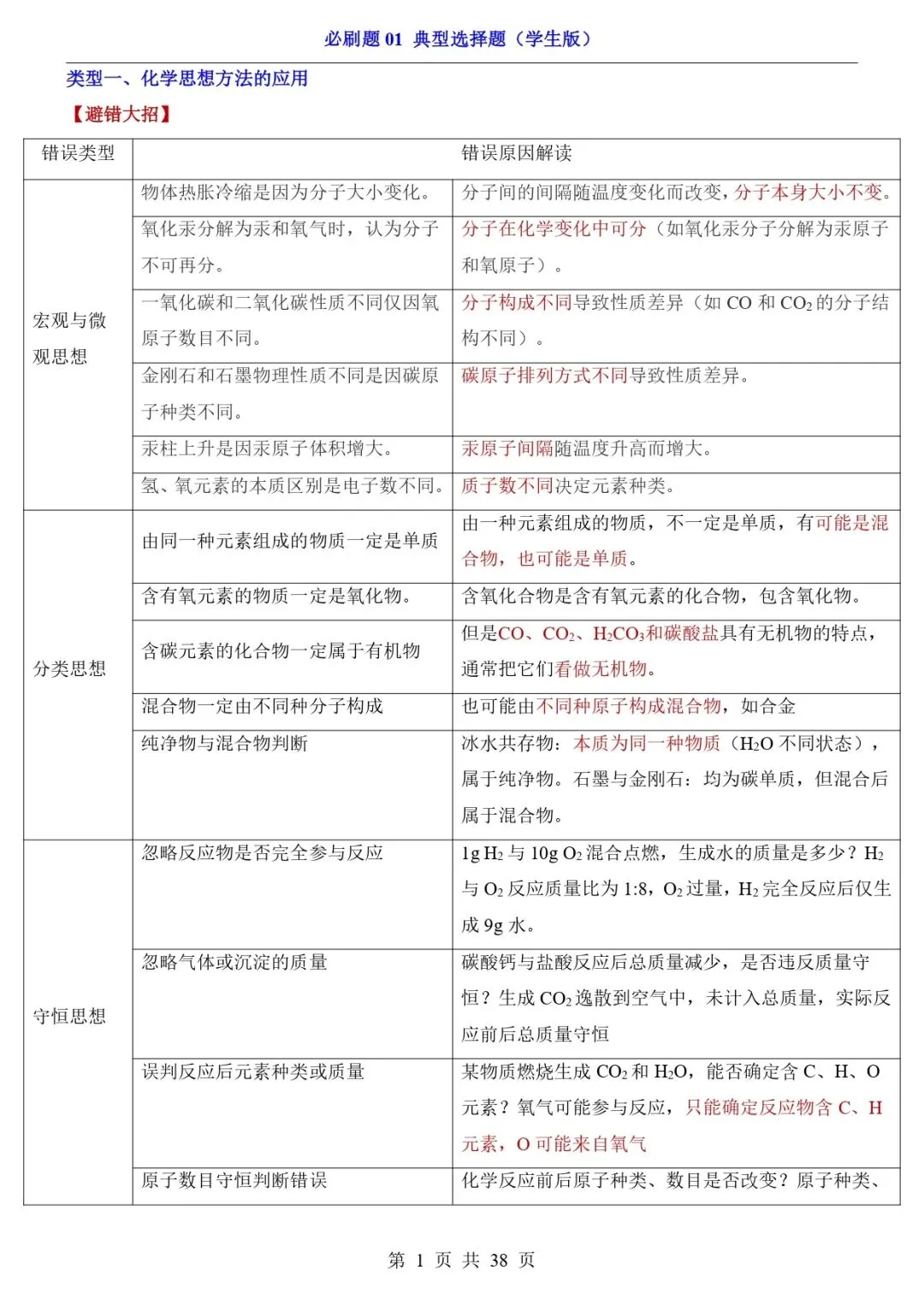 2026中考化学选择题专练 第1张