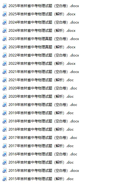 吉林省考中考真题2015-2025年汇总! 第6张