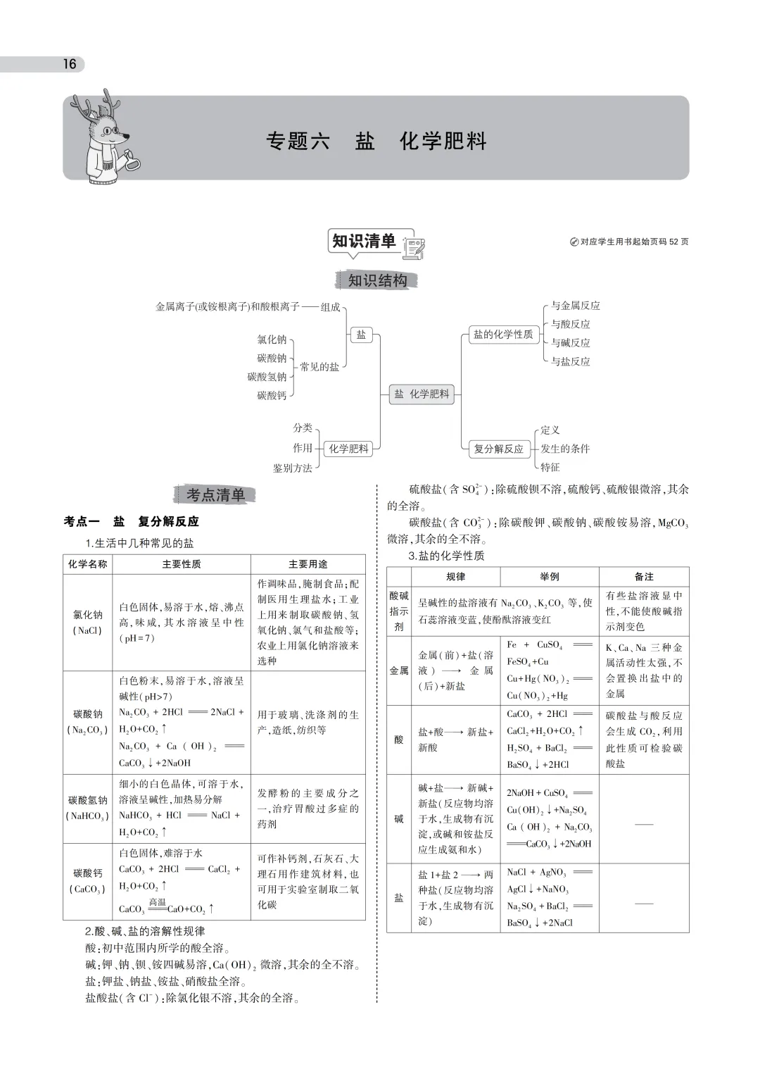 中考化学总复习专题6——盐 化学肥料 第1张