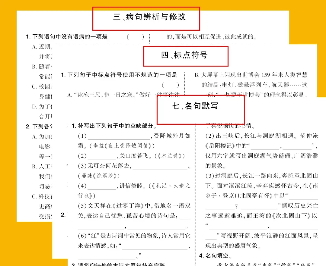 中考语文基础知识天天练!轻松拿下基础分! 第6张 中考语文基础知识天天练!轻松拿下基础分! 第6张