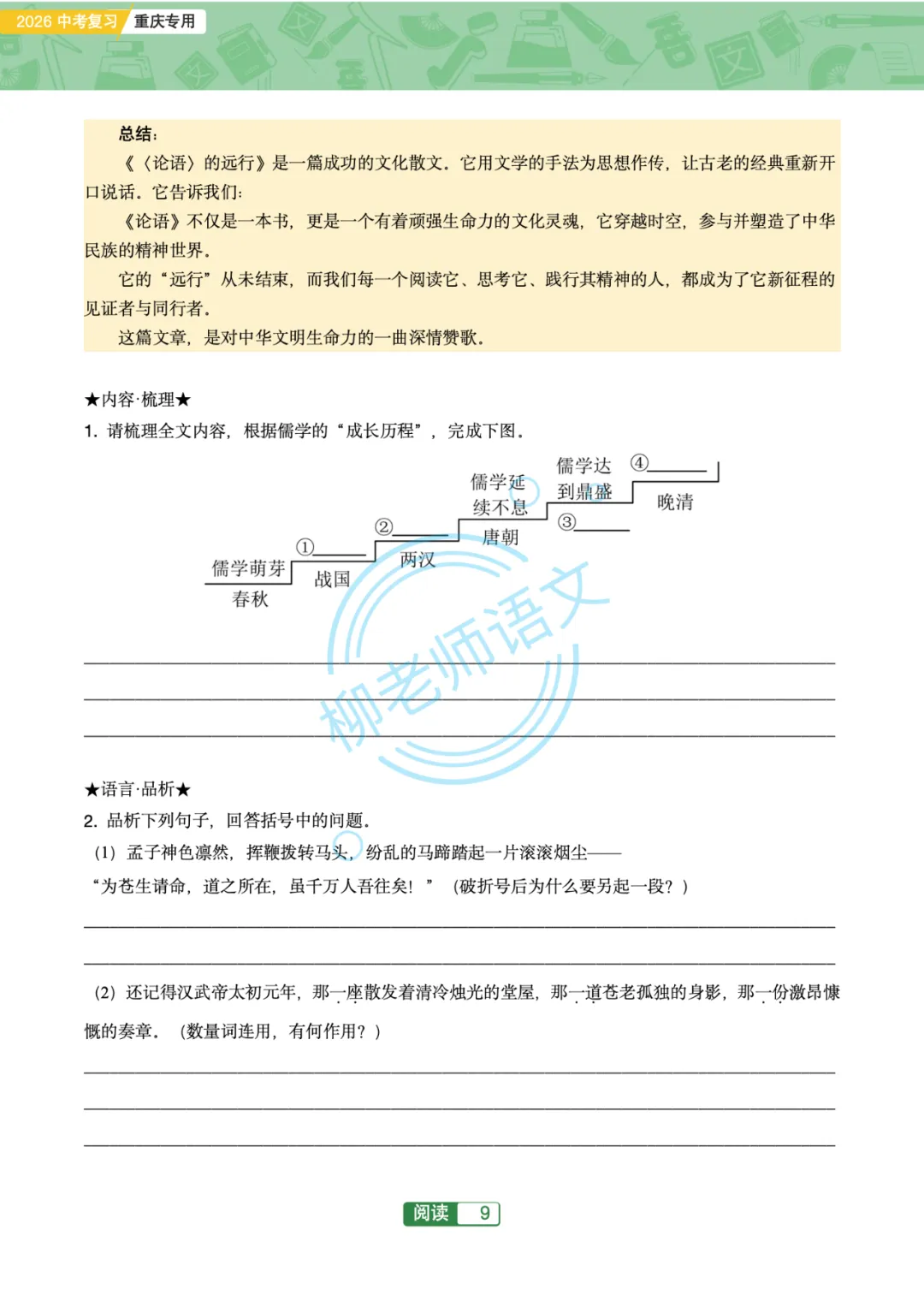2026版重庆中考主题阅读解读47篇 第11张