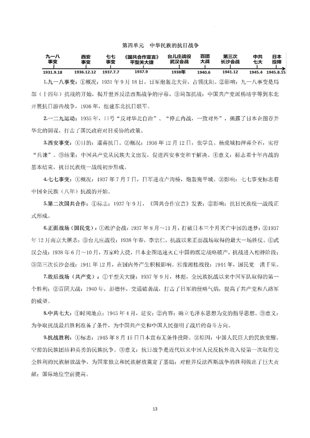 【中考复习】|2026年历史中考知识记背册 第14张