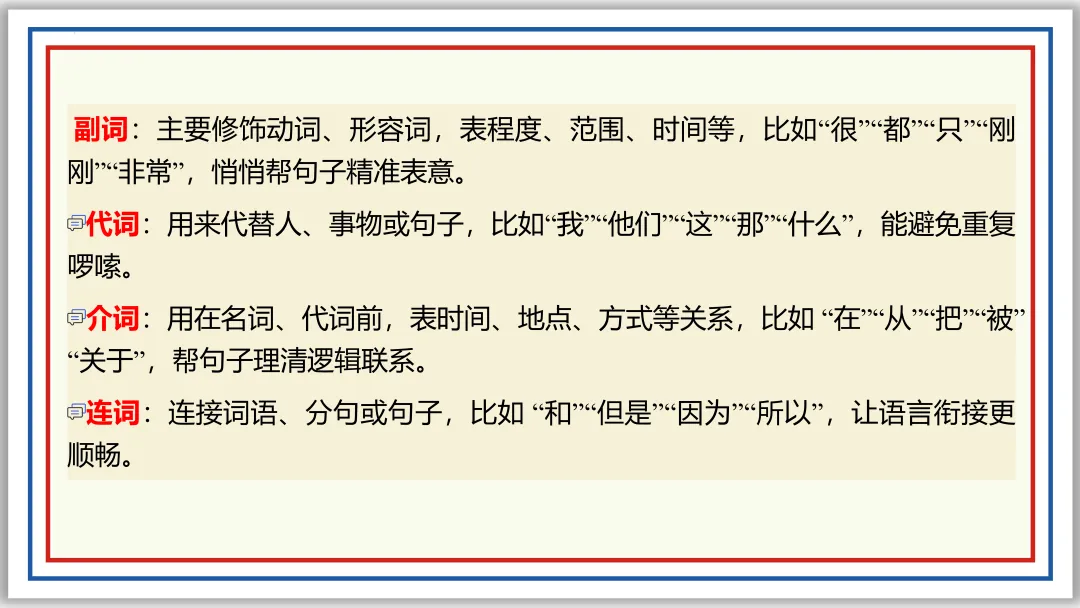 中考一轮02:近反义词 关联词 成语 词性 短语(上)PPT 第33张 中考一轮02:近反义词 关联词 成语 词性 短语(上)PPT 第33张