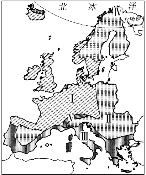 图说天下-中考地理:欧洲西部轮廓图、欧洲西部气候类型分布图、北极地区图和南极地区图 第2张