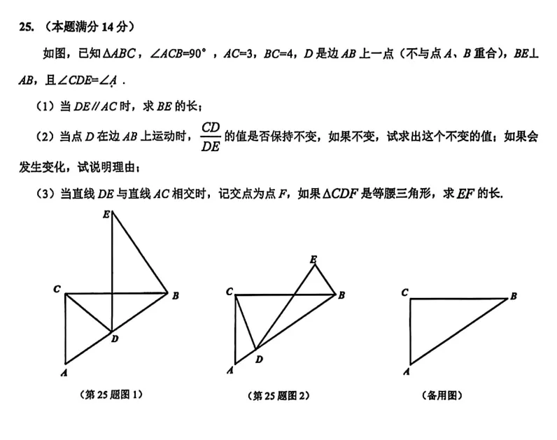 386 上海中考数学一模压轴——暗藏的半角 第1张
