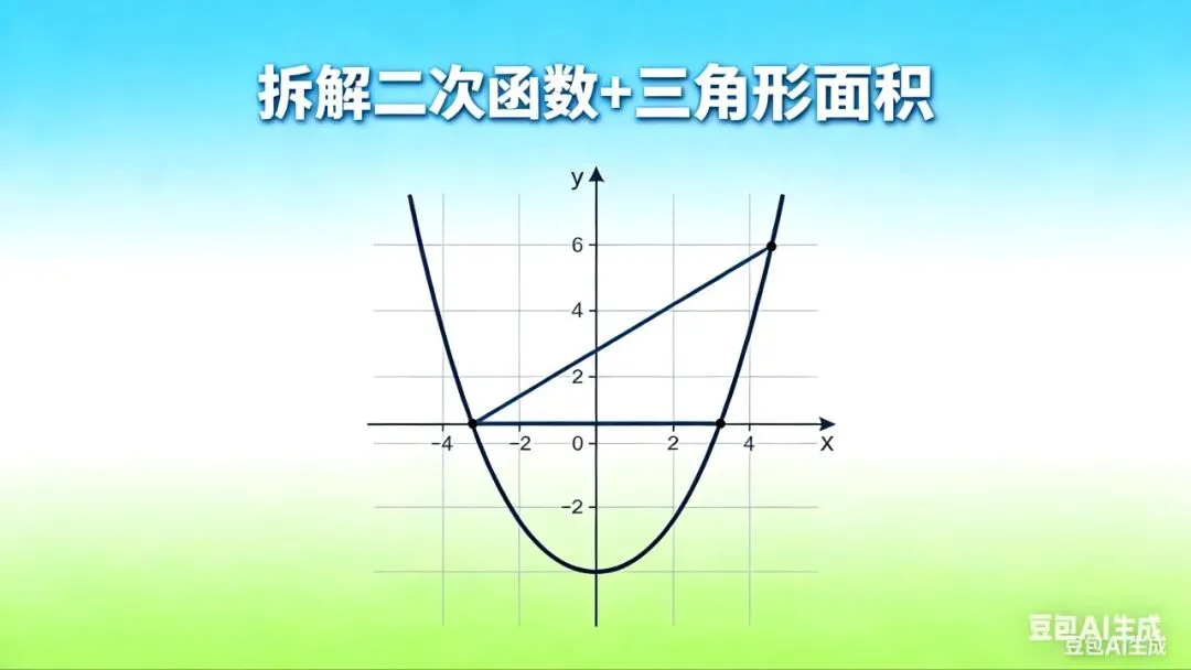中考压轴打卡|二次函数与三角形面积问题 第1张 中考压轴打卡|二次函数与三角形面积问题 第1张