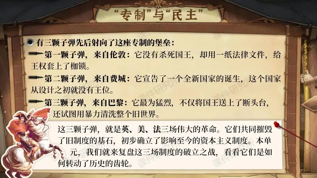 【26版中考一轮复习】九上第六单元《资本主义制度的初步确立——现代国家的诞生之路》(课件+教案) | 自营系列 第3张 【26版中考一轮复习】九上第六单元《资本主义制度的初步确立——现代国家的诞生之路》(课件+教案) | 自营系列 第3张