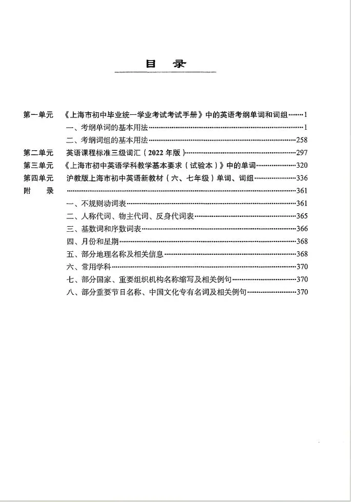 2026上海中考英语 | 考纲词汇用法手册【全套】 第13张