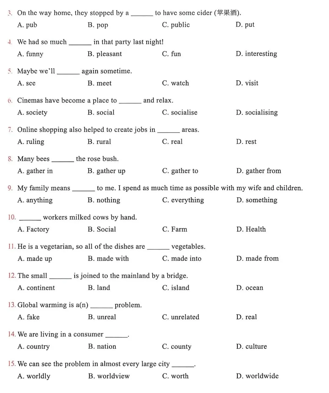 60篇阅读,搞定中考1800词-Passage13 第4张 60篇阅读,搞定中考1800词-Passage13 第4张