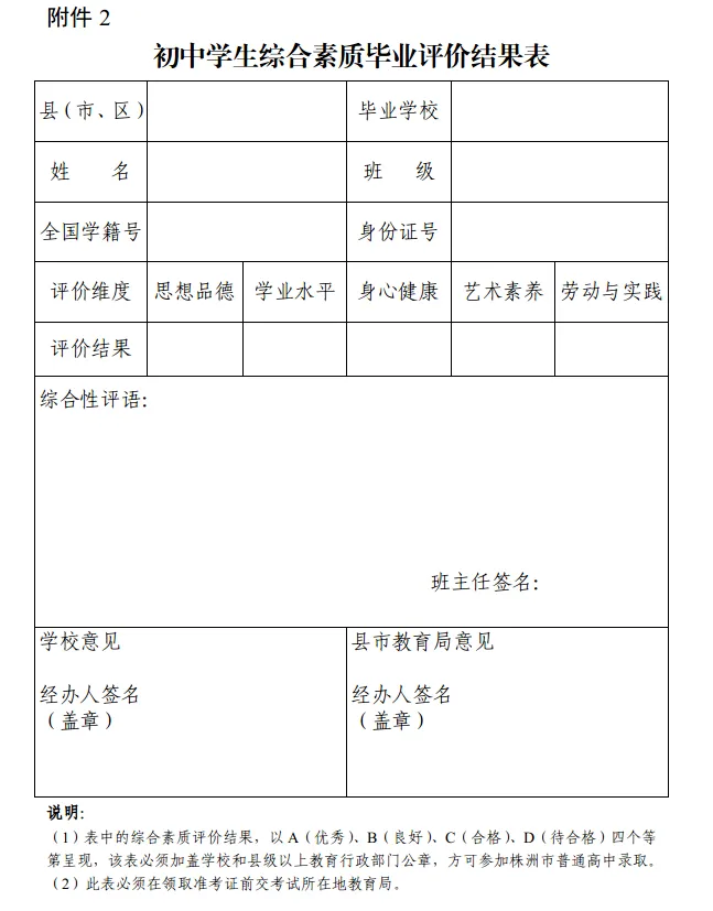 重要通知!株洲2026中考报名启动 第6张
