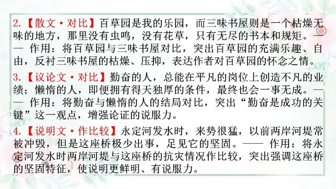 2026年中考语文专题复习 修辞手法与说明方法易混辨析 第10张