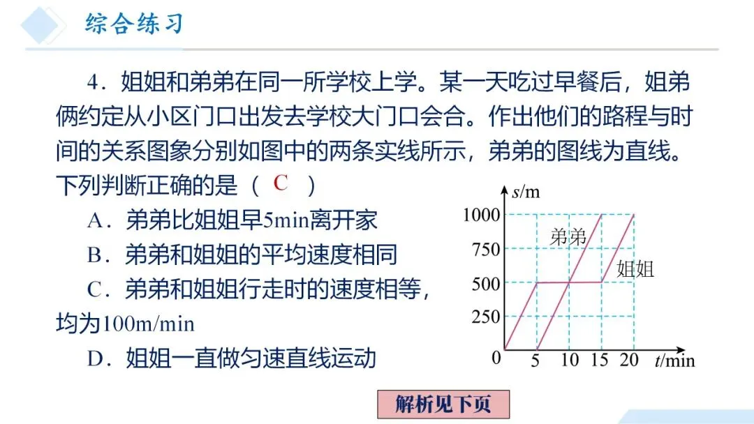 26年中考一轮复习:机械运动专题 第57张
