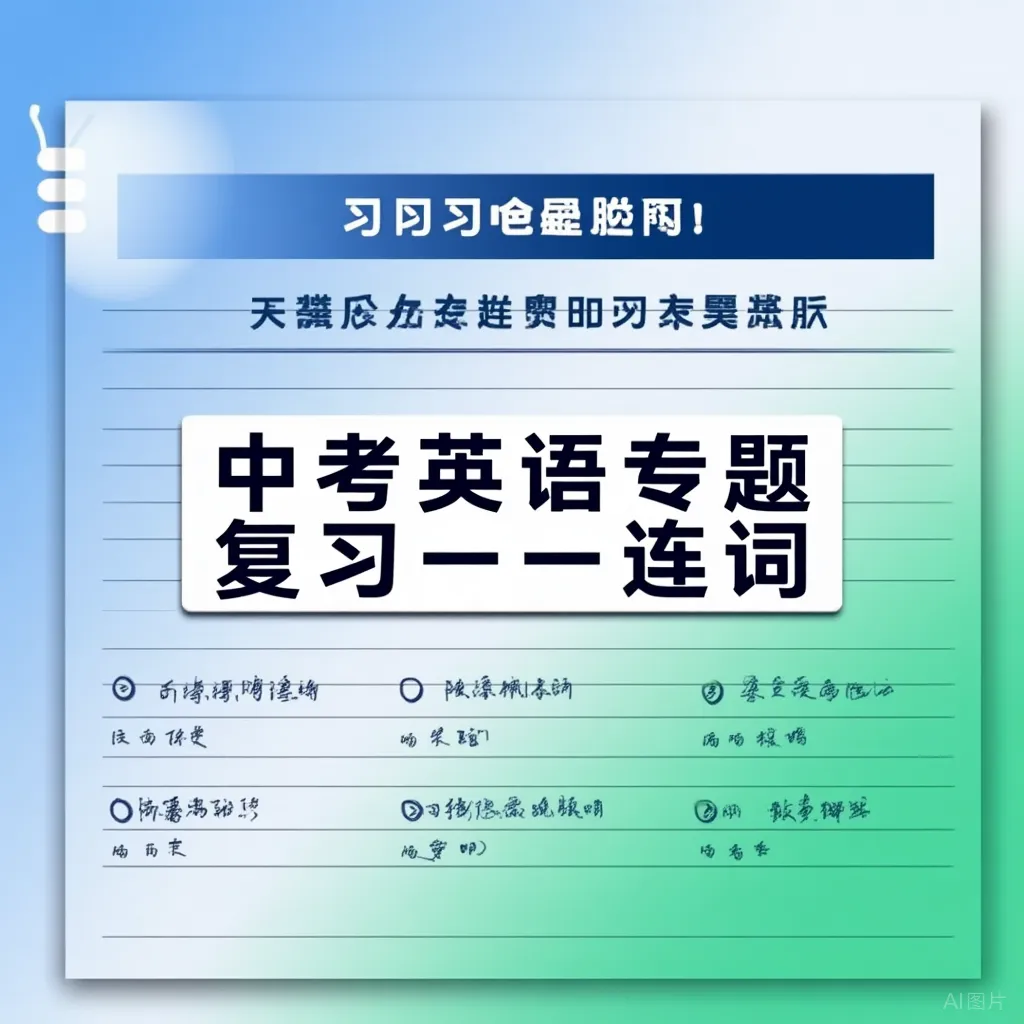 中考英语专题复习——连词(最全考点+必背+易错点,直接背诵做题) 第1张