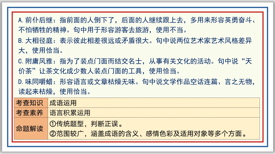 中考一轮03:近反义词 关联词 成语 词性 短语(下)PPT 第15张