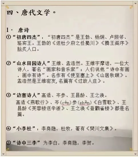 中考语文文史常识高频考点,你必须掌握! 第7张 中考语文文史常识高频考点,你必须掌握! 第7张