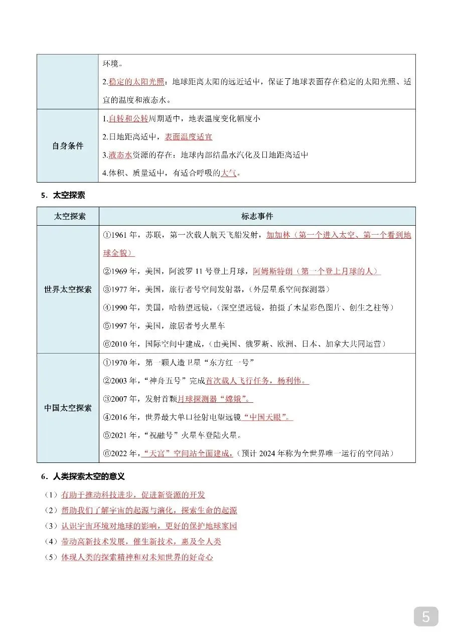 中考专项地理 《专题01 地球和地图》知识梳理+专项复习.pdf 第7张