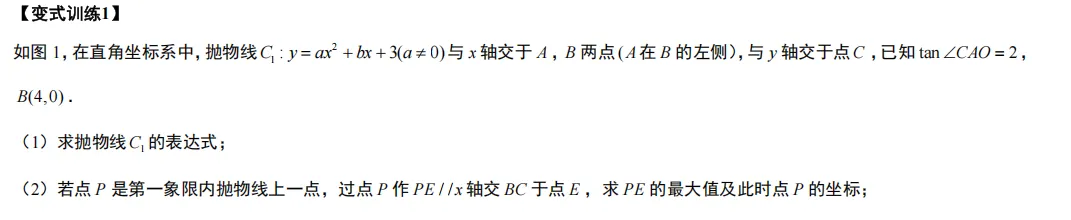 人教版中考总复习二次函数之“线段最值” 第6张